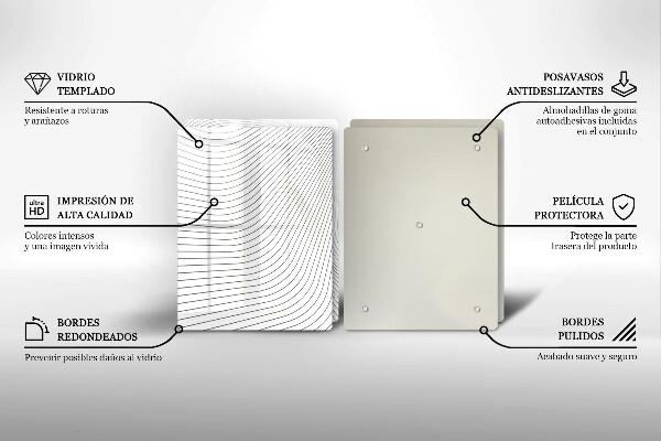 Deska do krojenia Nowoczesny wzór linie