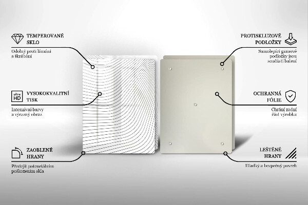 Deska do krojenia Nowoczesny wzór linie