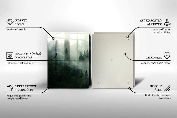 Deska do krojenia Pejzaż zamglony las