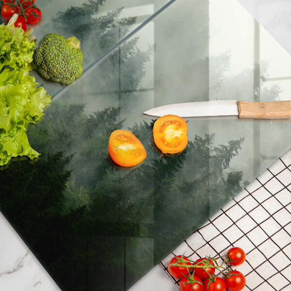 Deska do krojenia Pejzaż zamglony las