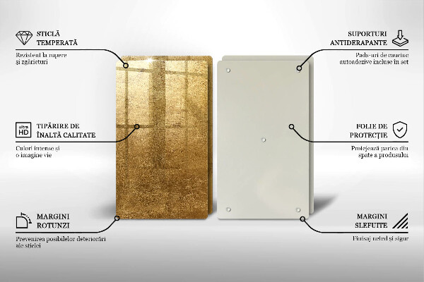 Deska do krojenia Tło tekstura złota