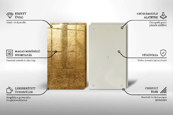 Deska do krojenia Tło tekstura złota