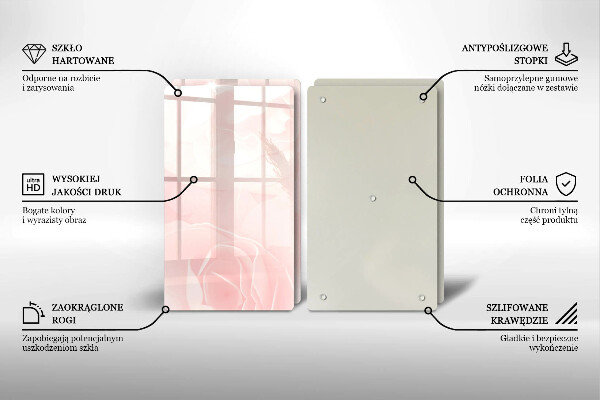 Deska do krojenia Tło pastelowe róże