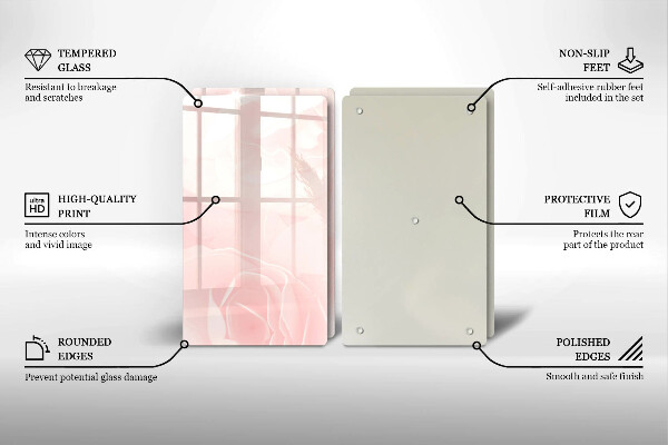 Deska do krojenia Tło pastelowe róże