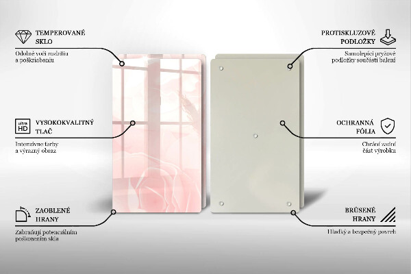 Deska do krojenia Tło pastelowe róże