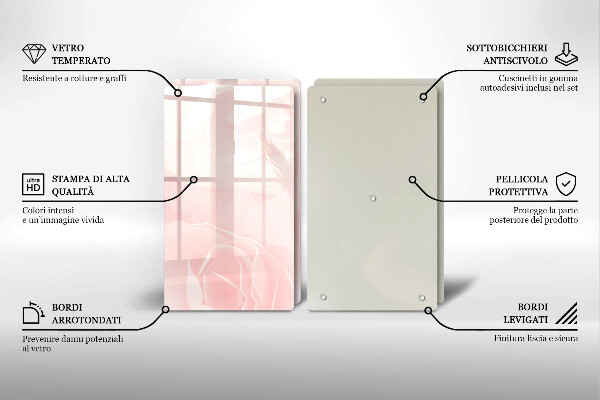 Deska do krojenia Tło pastelowe róże