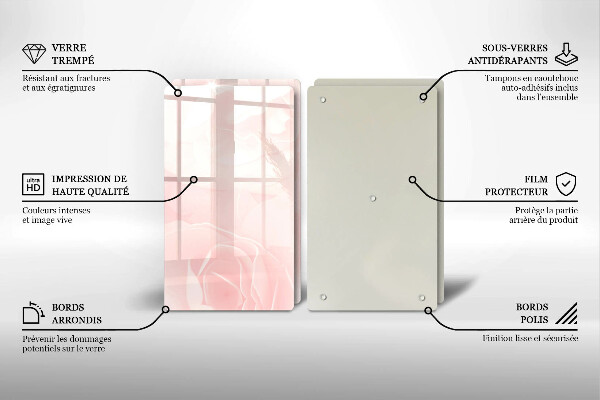 Deska do krojenia Tło pastelowe róże