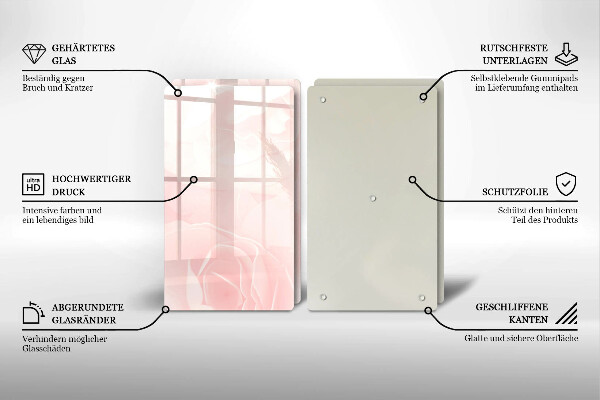 Deska do krojenia Tło pastelowe róże