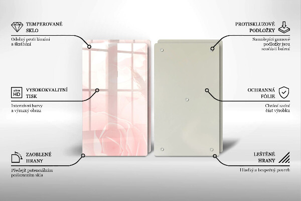 Deska do krojenia Tło pastelowe róże