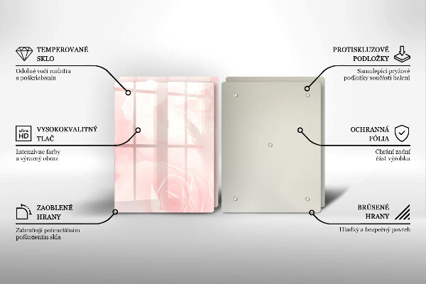 Deska do krojenia Tło pastelowe róże