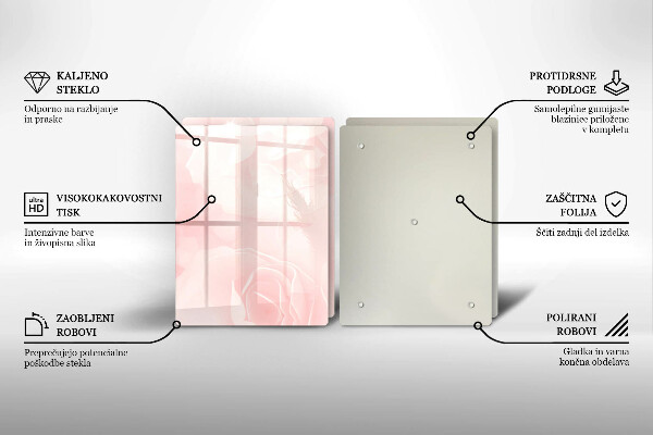 Deska do krojenia Tło pastelowe róże