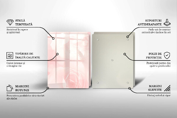 Deska do krojenia Tło pastelowe róże