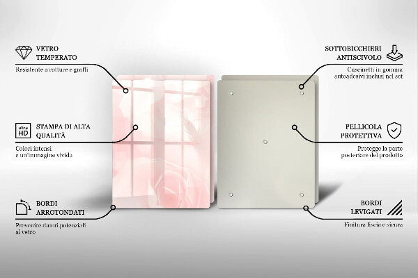 Deska do krojenia Tło pastelowe róże