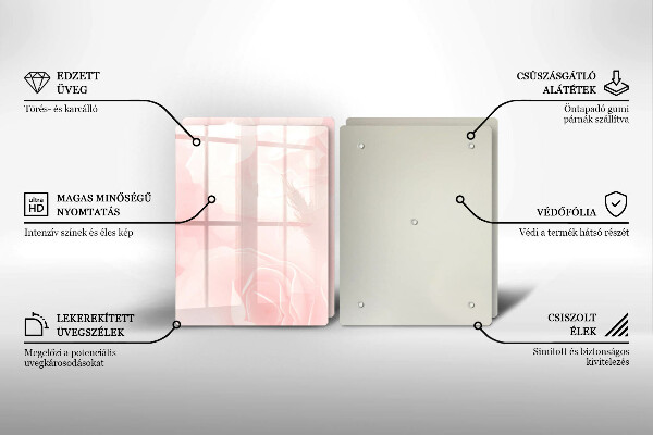 Deska do krojenia Tło pastelowe róże