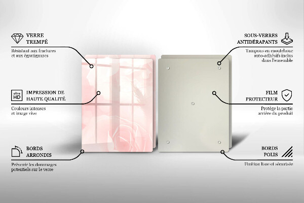 Deska do krojenia Tło pastelowe róże