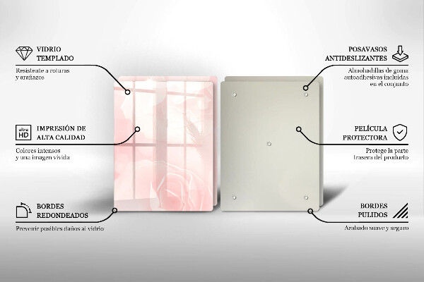 Deska do krojenia Tło pastelowe róże