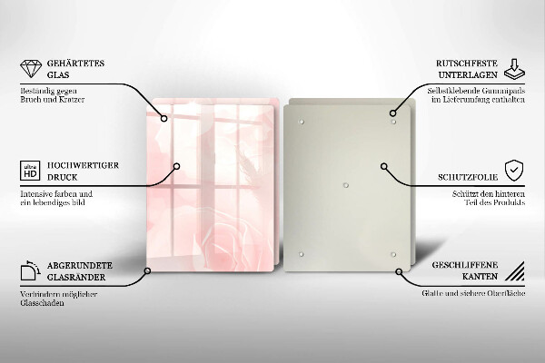 Deska do krojenia Tło pastelowe róże