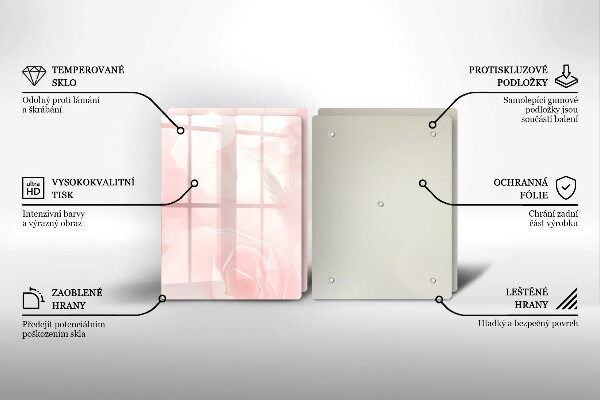 Deska do krojenia Tło pastelowe róże