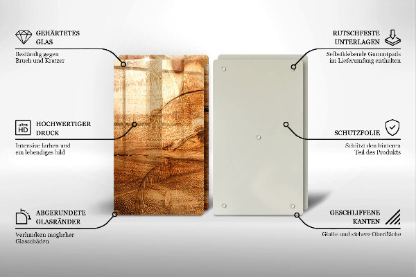 Deska do krojenia Drewniana tekstura deski