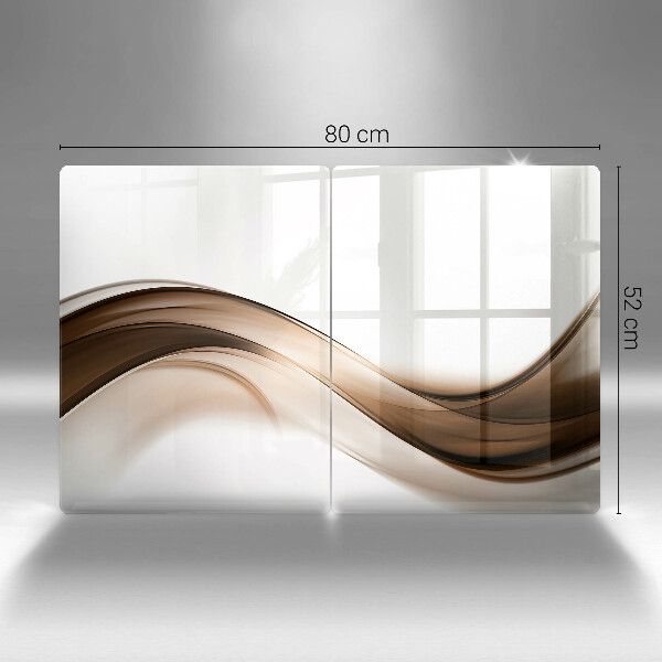 Deska do krojenia Abstrakcja brązowe linie