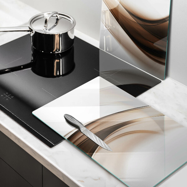 Deska do krojenia Abstrakcja brązowe linie