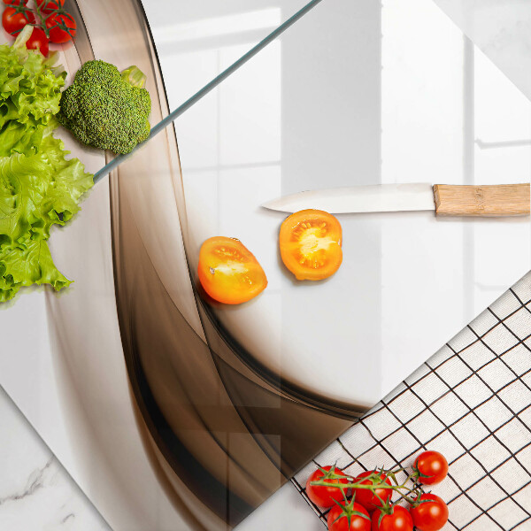 Deska do krojenia Abstrakcja brązowe linie