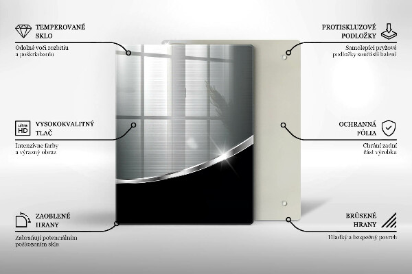 Deska kuchenna szklana Kolor niebieski