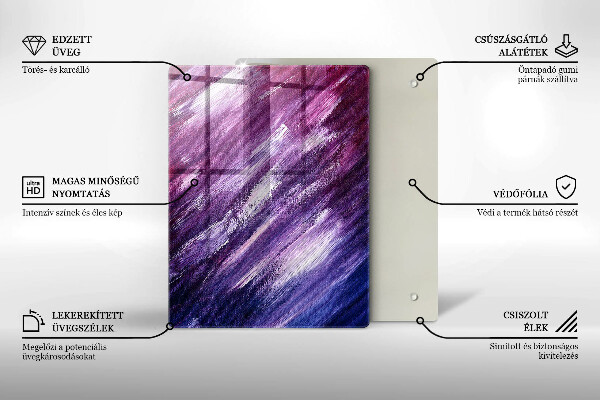 Deska kuchenna szklana Kolor szary