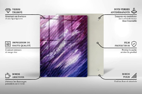 Deska kuchenna szklana Kolor szary