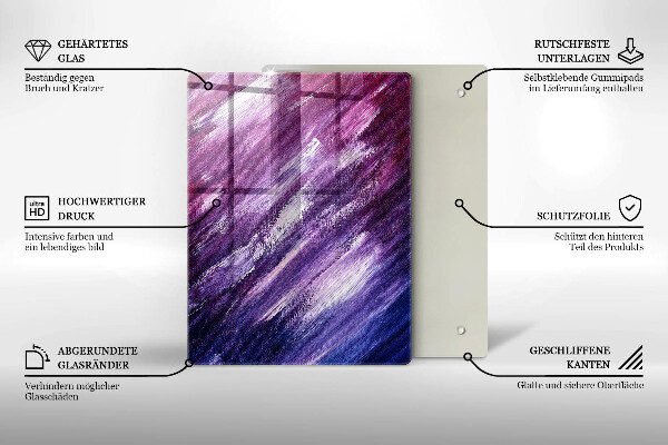 Deska kuchenna szklana Kolor szary