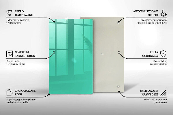 Deska kuchenna szklana Kolor zielony