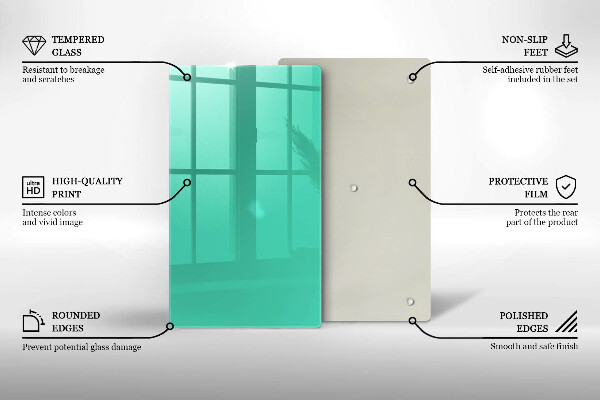 Deska kuchenna szklana Kolor zielony
