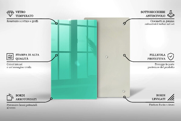 Deska kuchenna szklana Kolor zielony