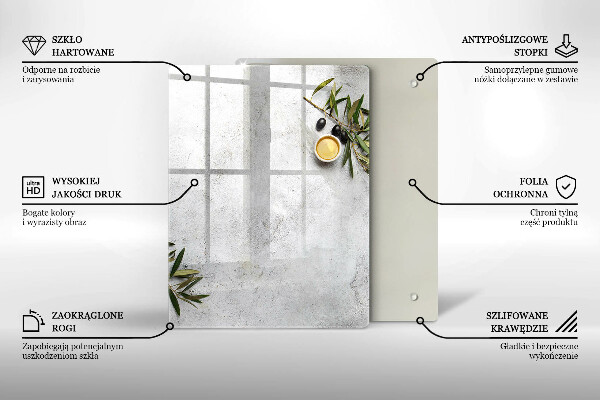 Deska kuchenna szklana Kolor zielony