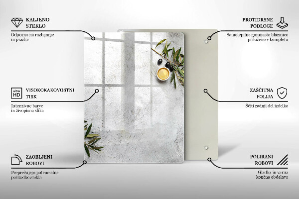 Deska kuchenna szklana Kolor zielony