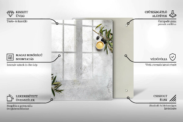 Deska kuchenna szklana Kolor zielony