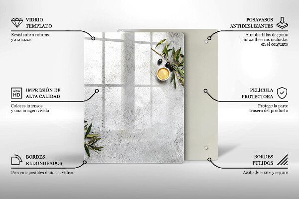 Deska kuchenna szklana Kolor zielony