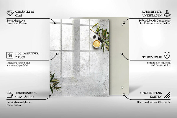 Deska kuchenna szklana Kolor zielony