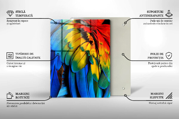Deska kuchenna szklana Kolor granatowy