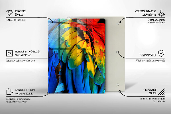 Deska kuchenna szklana Kolor granatowy