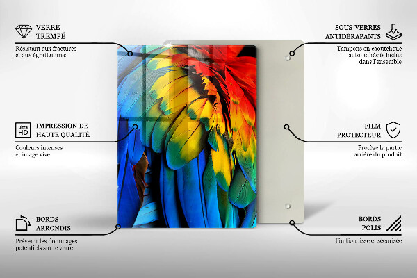 Deska kuchenna szklana Kolor granatowy