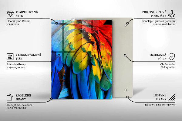 Deska kuchenna szklana Kolor granatowy
