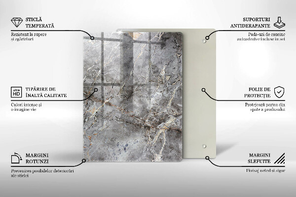 Deska kuchenna szklana Kolor niebieski