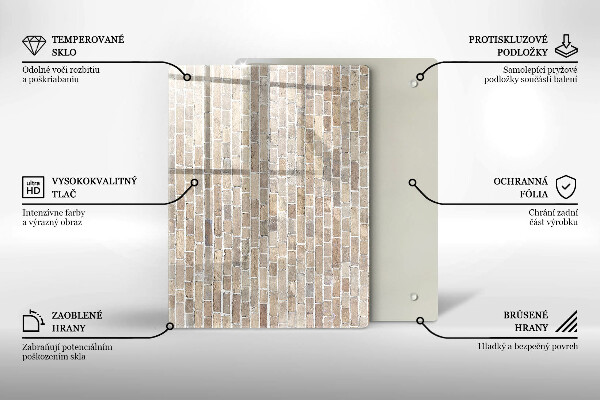 Deska kuchenna szklana Kolor czerwony