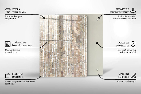 Deska kuchenna szklana Kolor czerwony