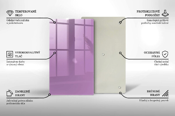 Deska kuchenna szklana Kolor fioletowy