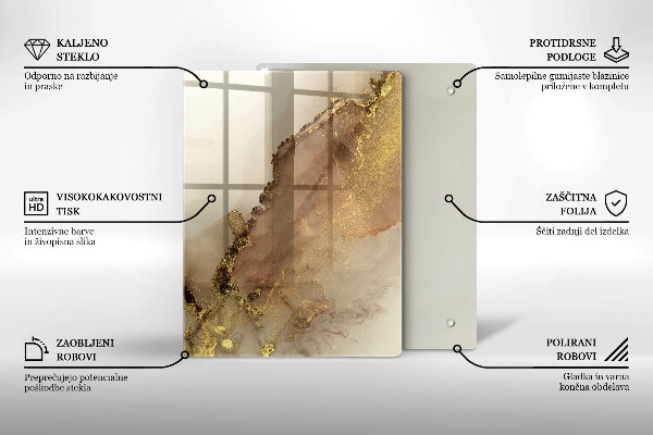 Deska kuchenna szklana Kolor fioletowy