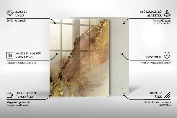 Deska kuchenna szklana Kolor fioletowy
