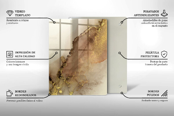 Deska kuchenna szklana Kolor fioletowy