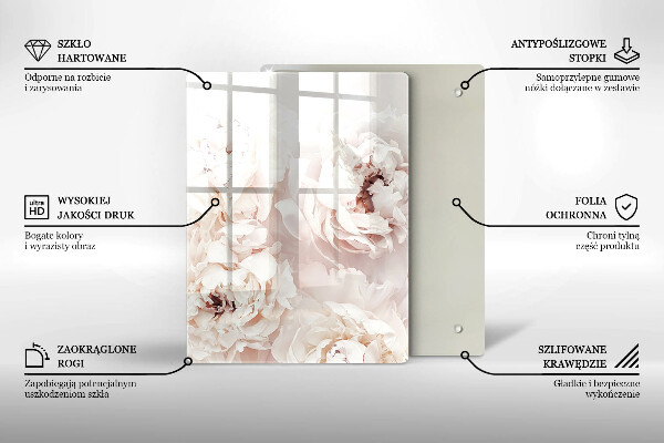 Deska kuchenna szklana Kolor żółty